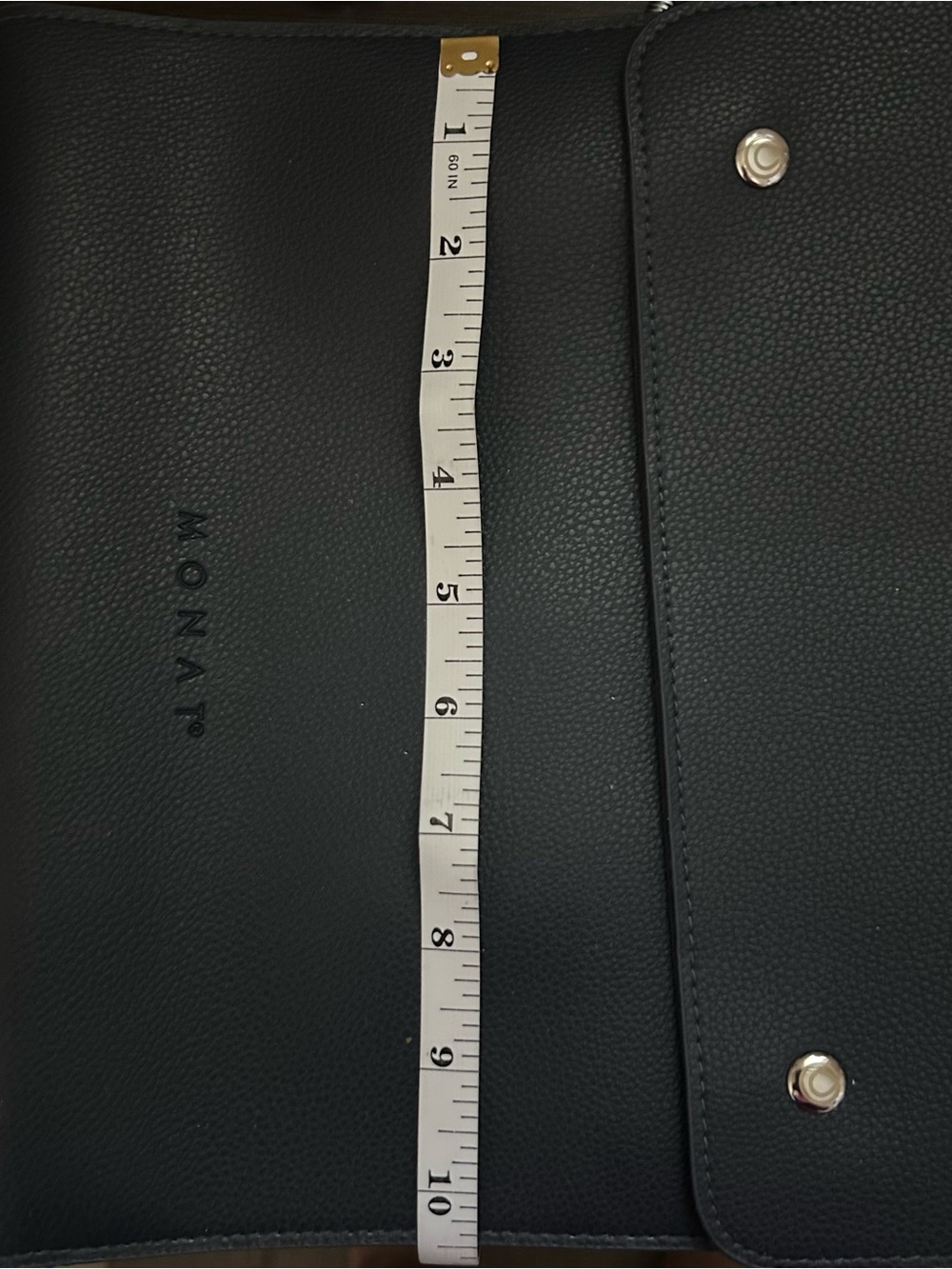 Monat Leather Padfolio Portfolio Organizer Snap Closure - Picture 4 of 6
